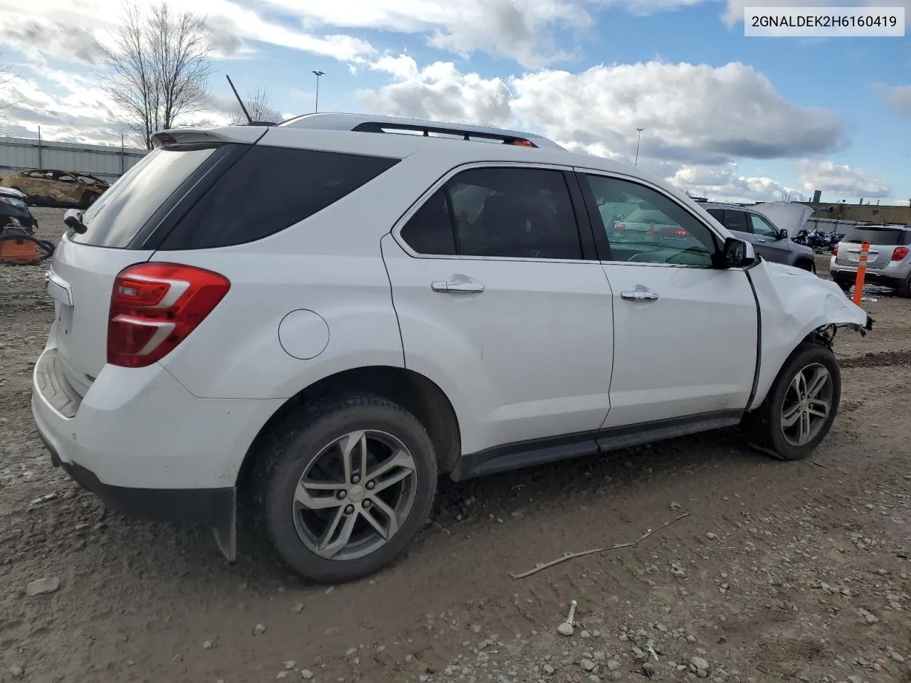 2017 Chevrolet Equinox Premier VIN: 2GNALDEK2H6160419 Lot: 81138934