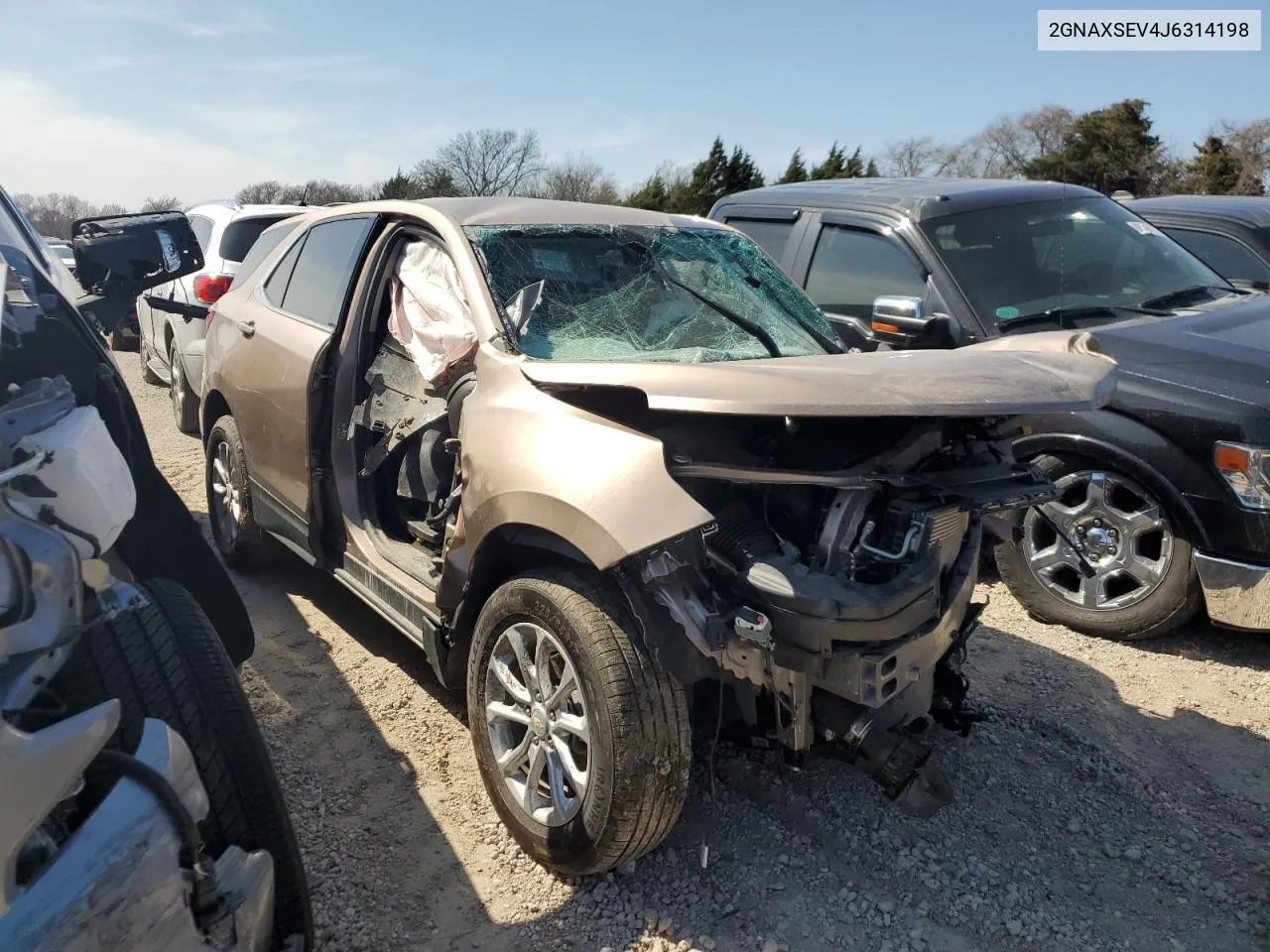 2018 Chevrolet Equinox Lt VIN: 2GNAXSEV4J6314198 Lot: 42851374