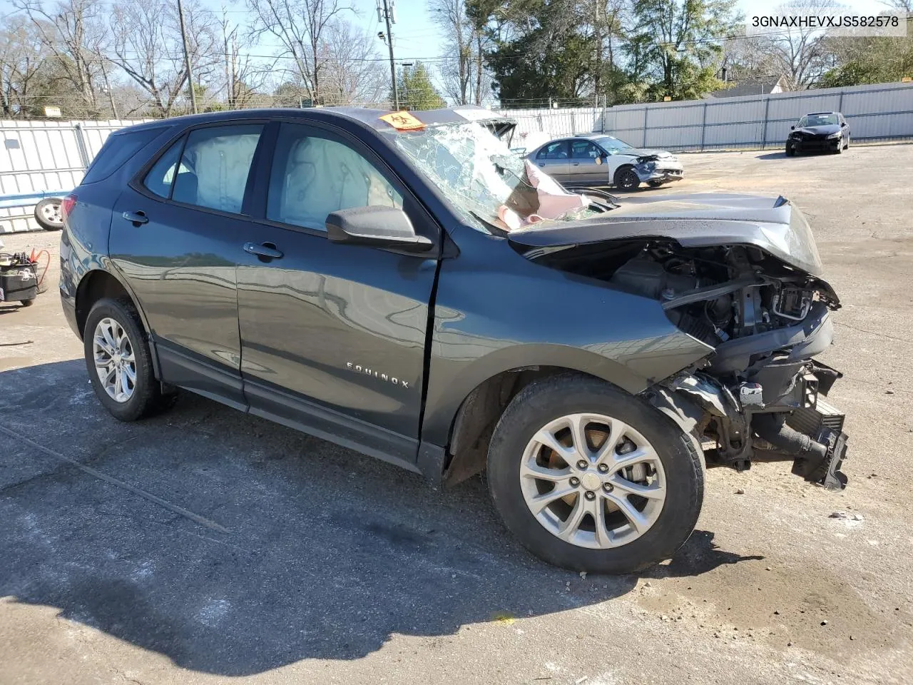 2018 Chevrolet Equinox Ls VIN: 3GNAXHEVXJS582578 Lot: 43991704