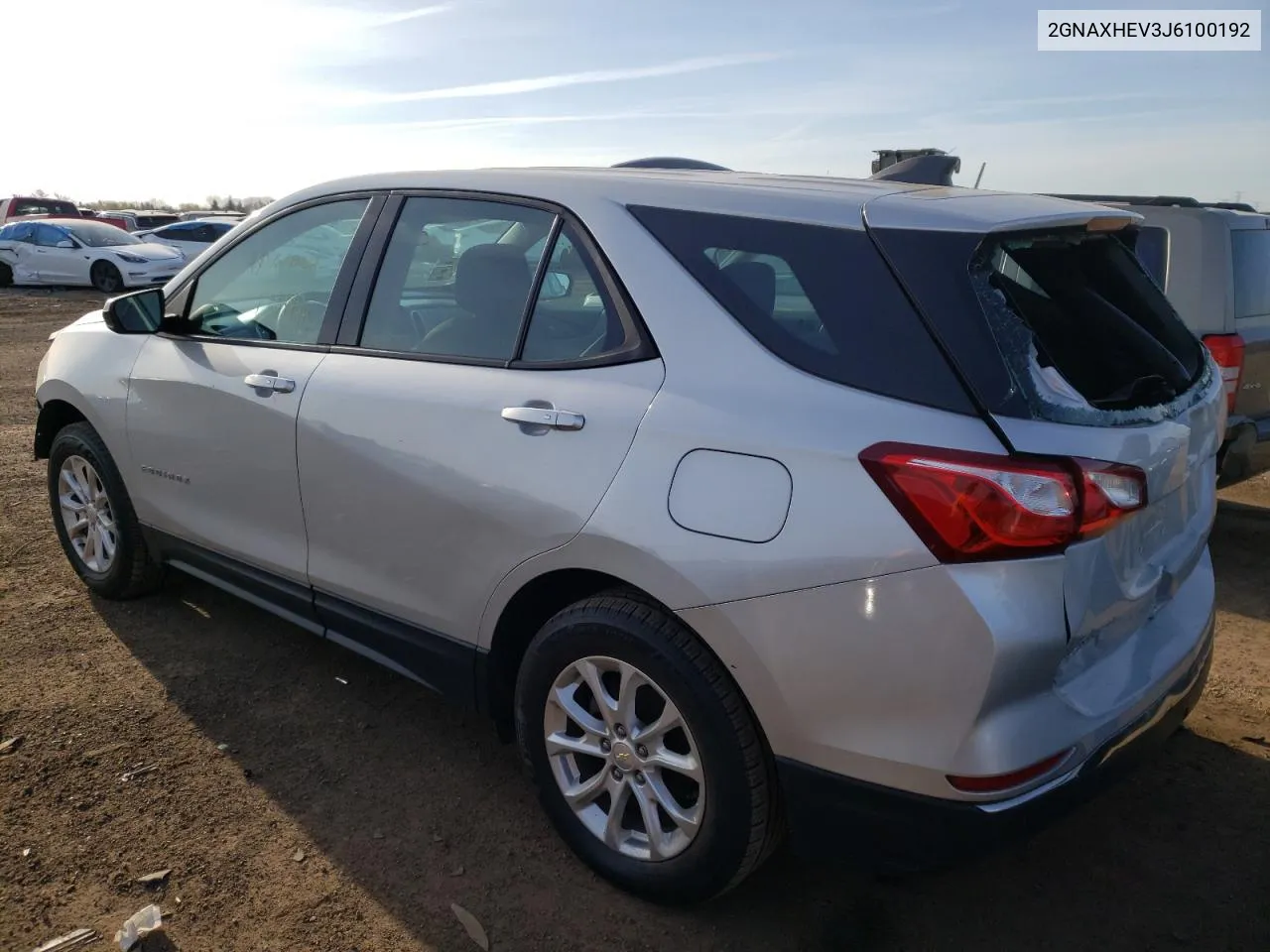 2018 Chevrolet Equinox Ls VIN: 2GNAXHEV3J6100192 Lot: 47364164