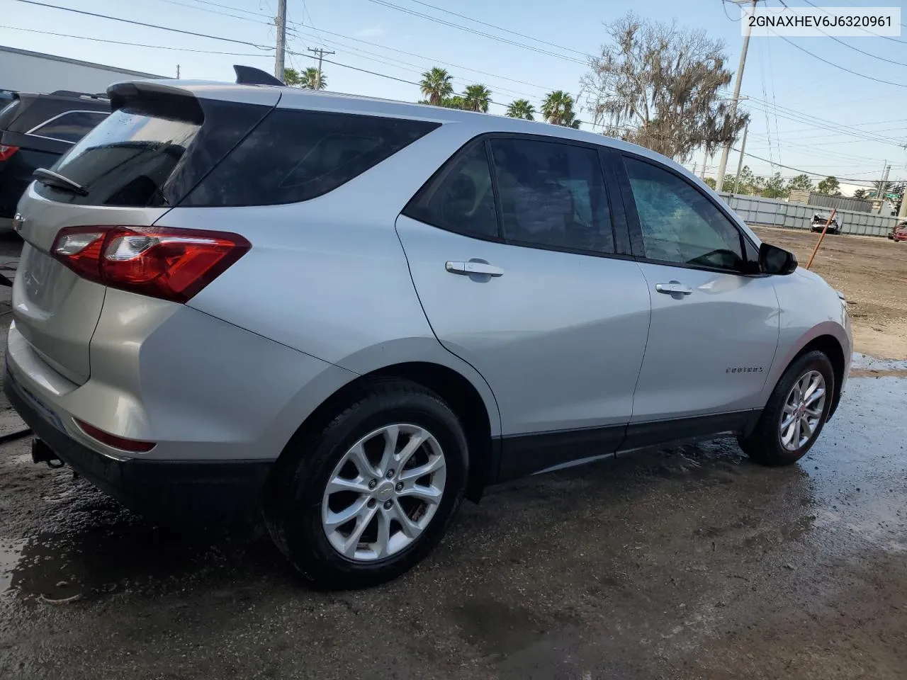 2018 Chevrolet Equinox Ls VIN: 2GNAXHEV6J6320961 Lot: 47901174