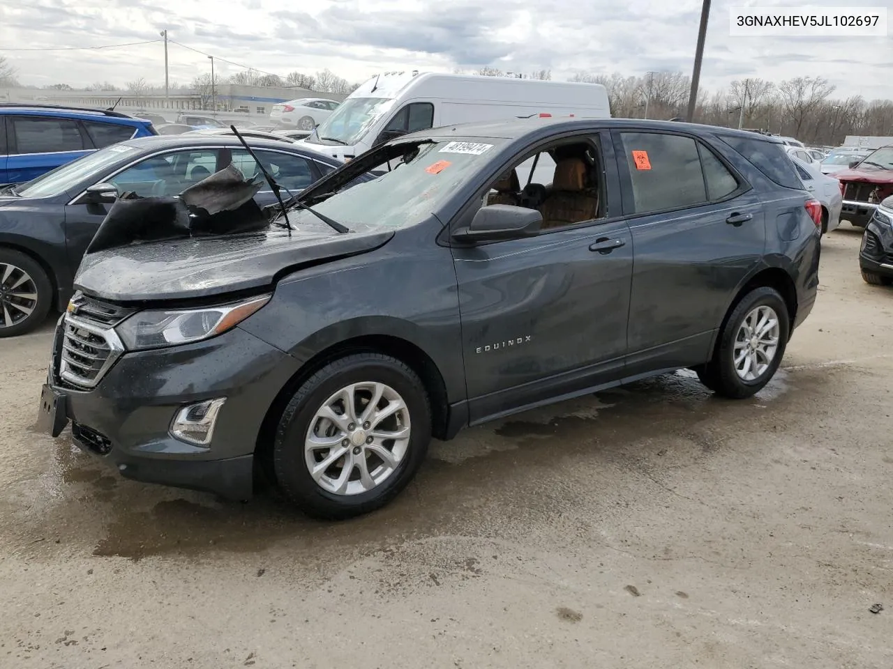 2018 Chevrolet Equinox Ls VIN: 3GNAXHEV5JL102697 Lot: 48199474