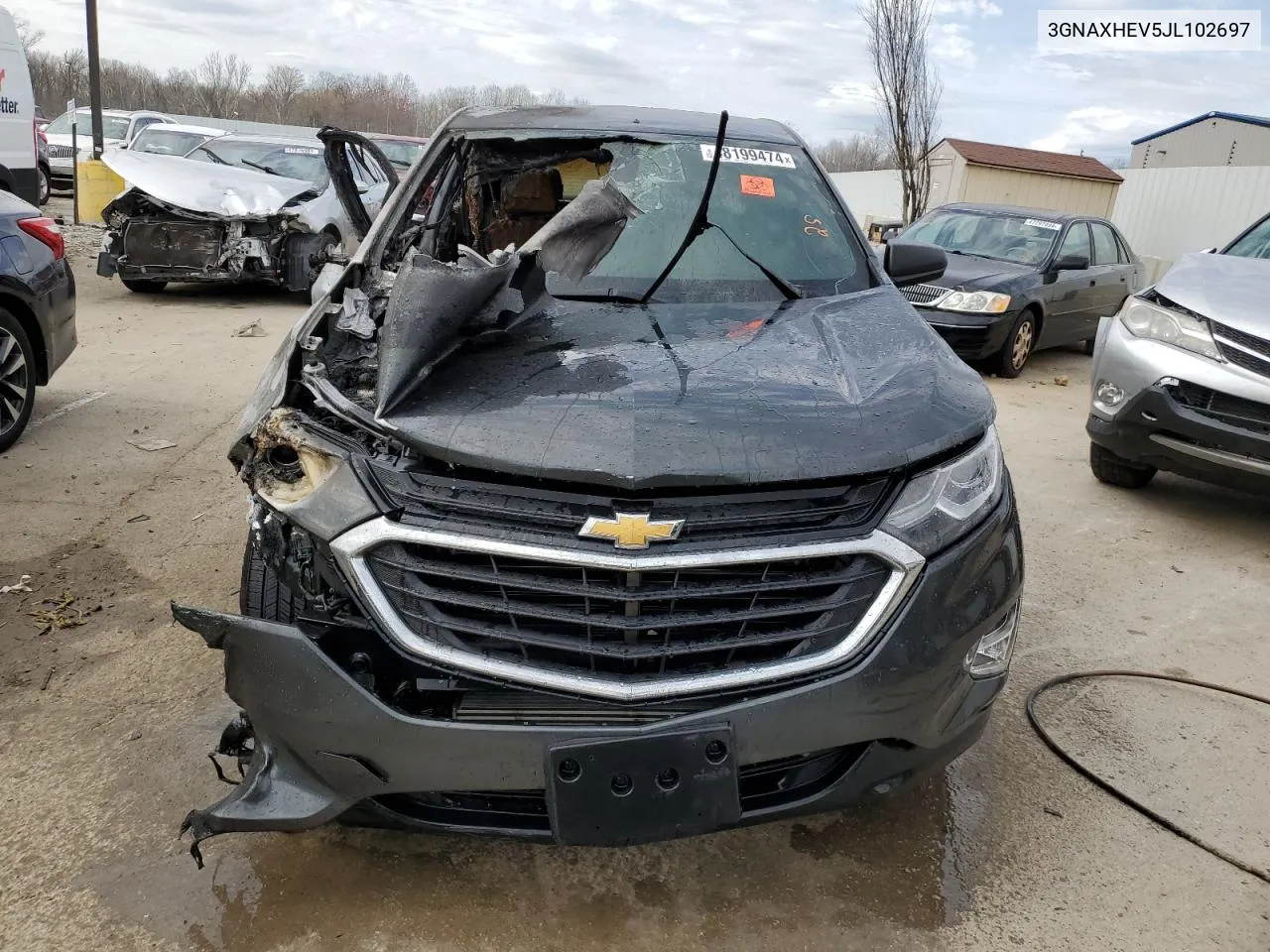 2018 Chevrolet Equinox Ls VIN: 3GNAXHEV5JL102697 Lot: 48199474