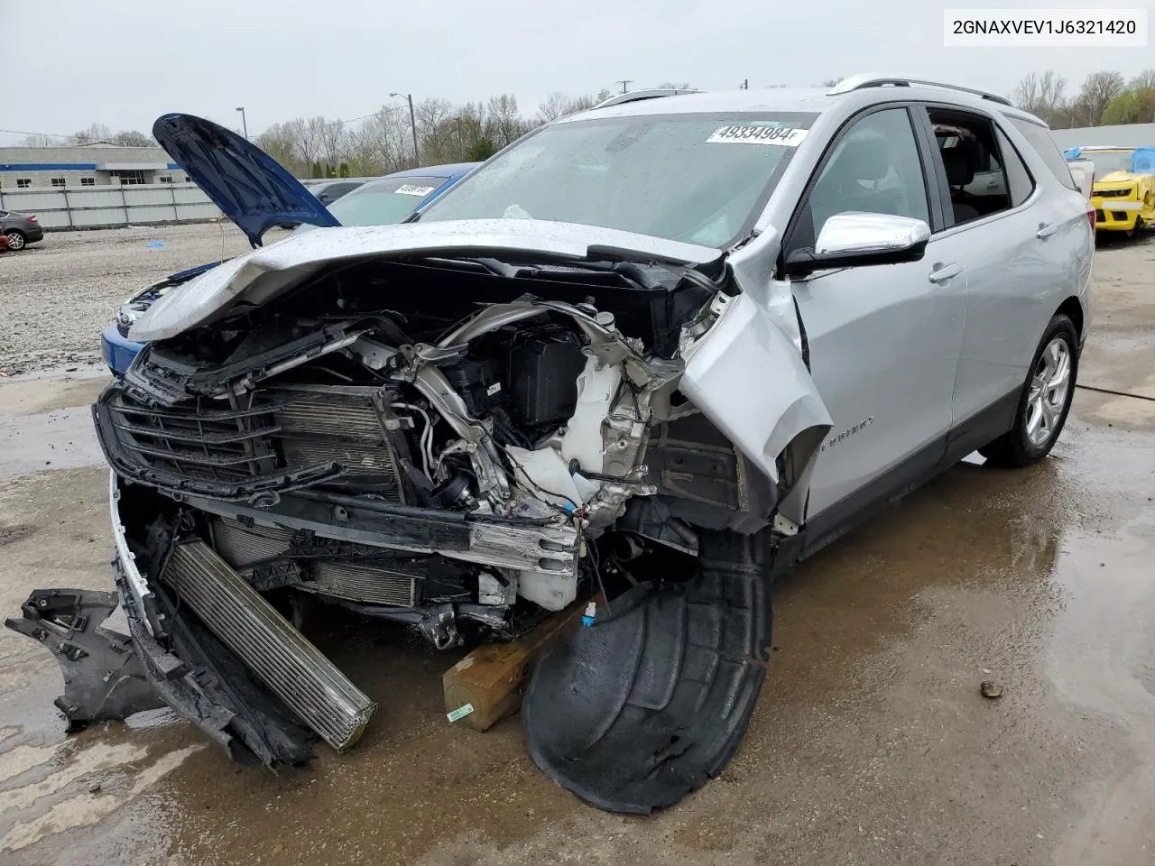 2GNAXVEV1J6321420 2018 Chevrolet Equinox Premier