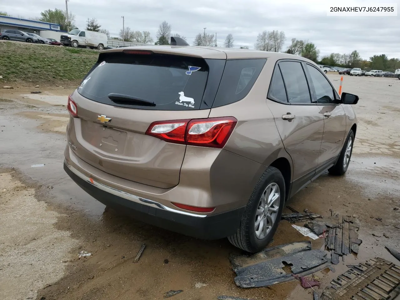 2018 Chevrolet Equinox Ls VIN: 2GNAXHEV7J6247955 Lot: 49684914