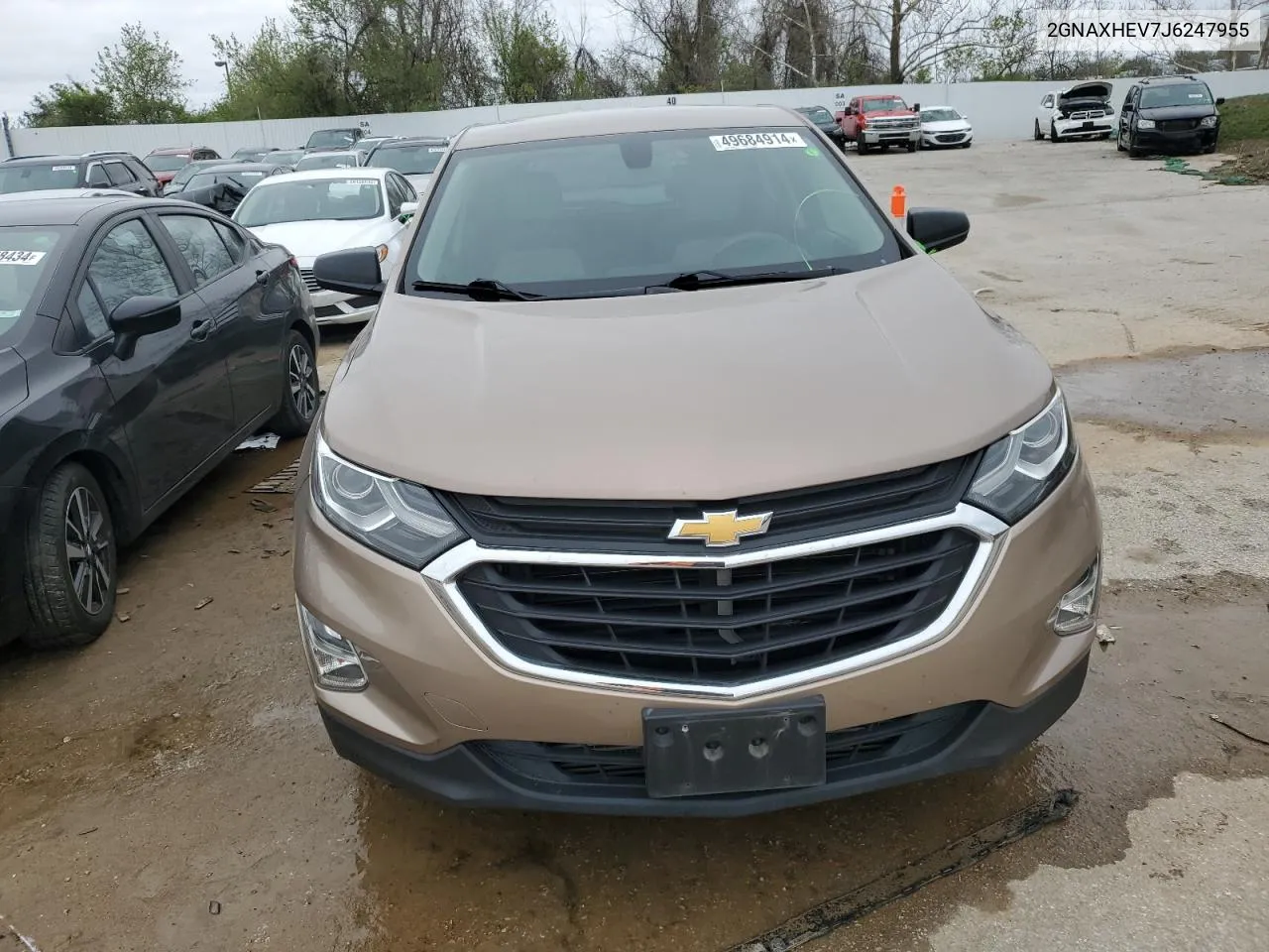 2018 Chevrolet Equinox Ls VIN: 2GNAXHEV7J6247955 Lot: 49684914