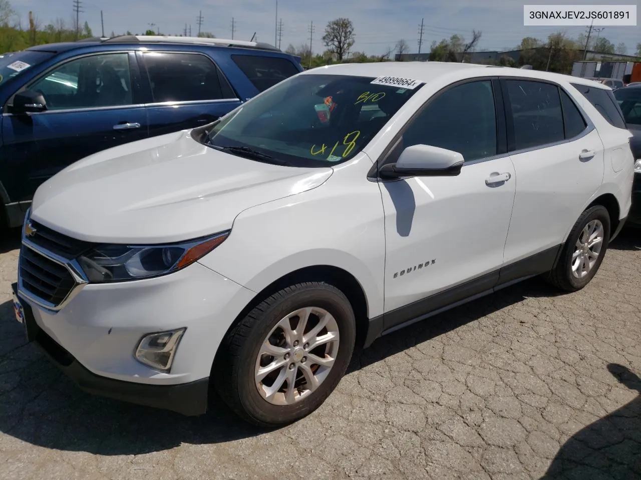 2018 Chevrolet Equinox Lt VIN: 3GNAXJEV2JS601891 Lot: 49899664