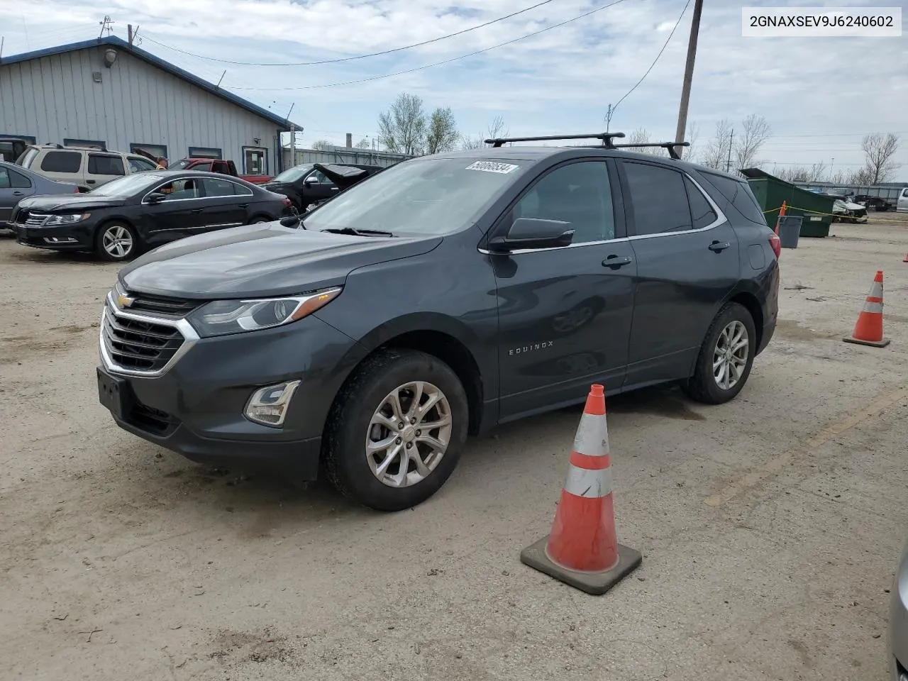 2018 Chevrolet Equinox Lt VIN: 2GNAXSEV9J6240602 Lot: 50060534