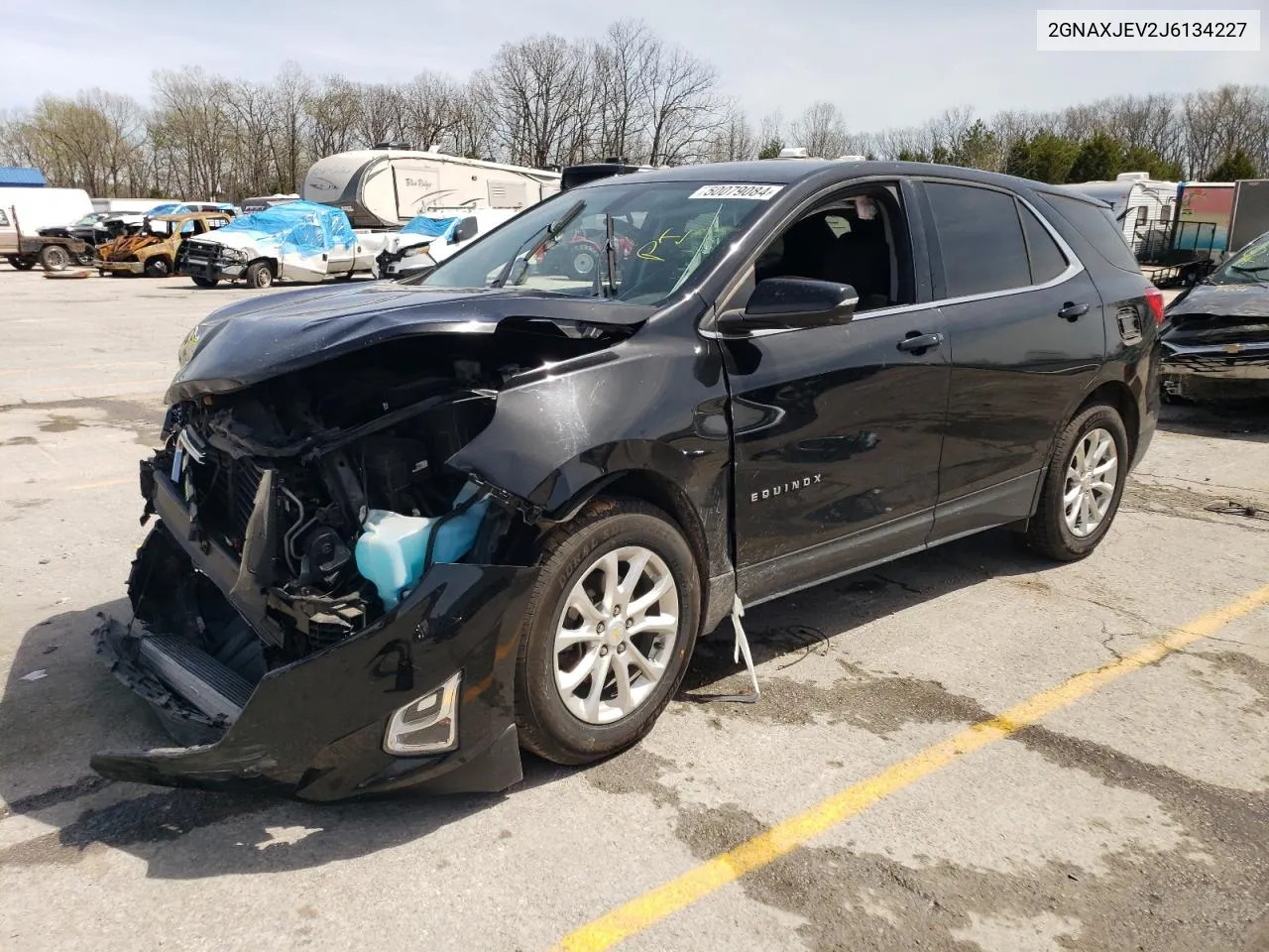 2018 Chevrolet Equinox Lt VIN: 2GNAXJEV2J6134227 Lot: 50079084