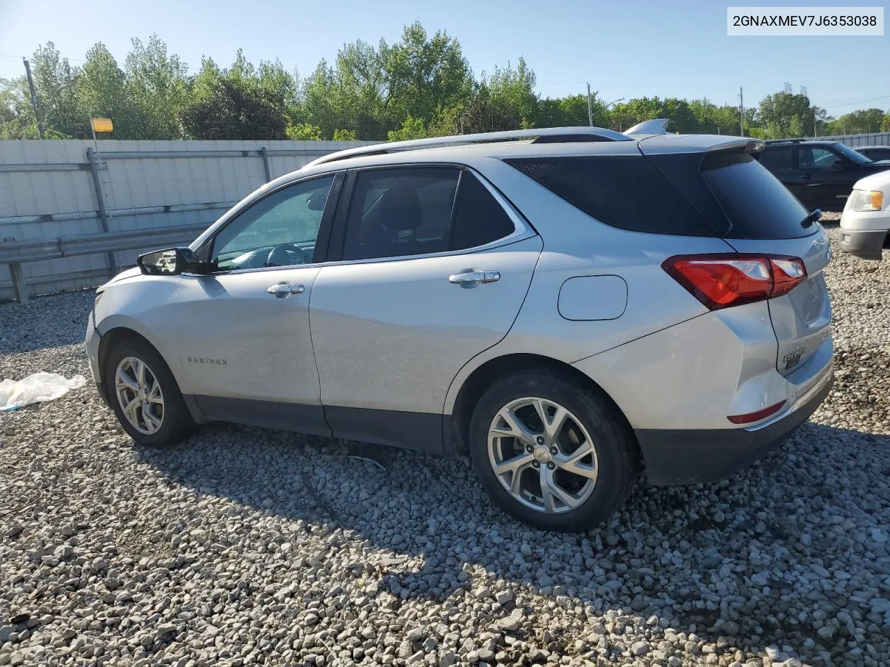 2018 Chevrolet Equinox Premier VIN: 2GNAXMEV7J6353038 Lot: 50499754