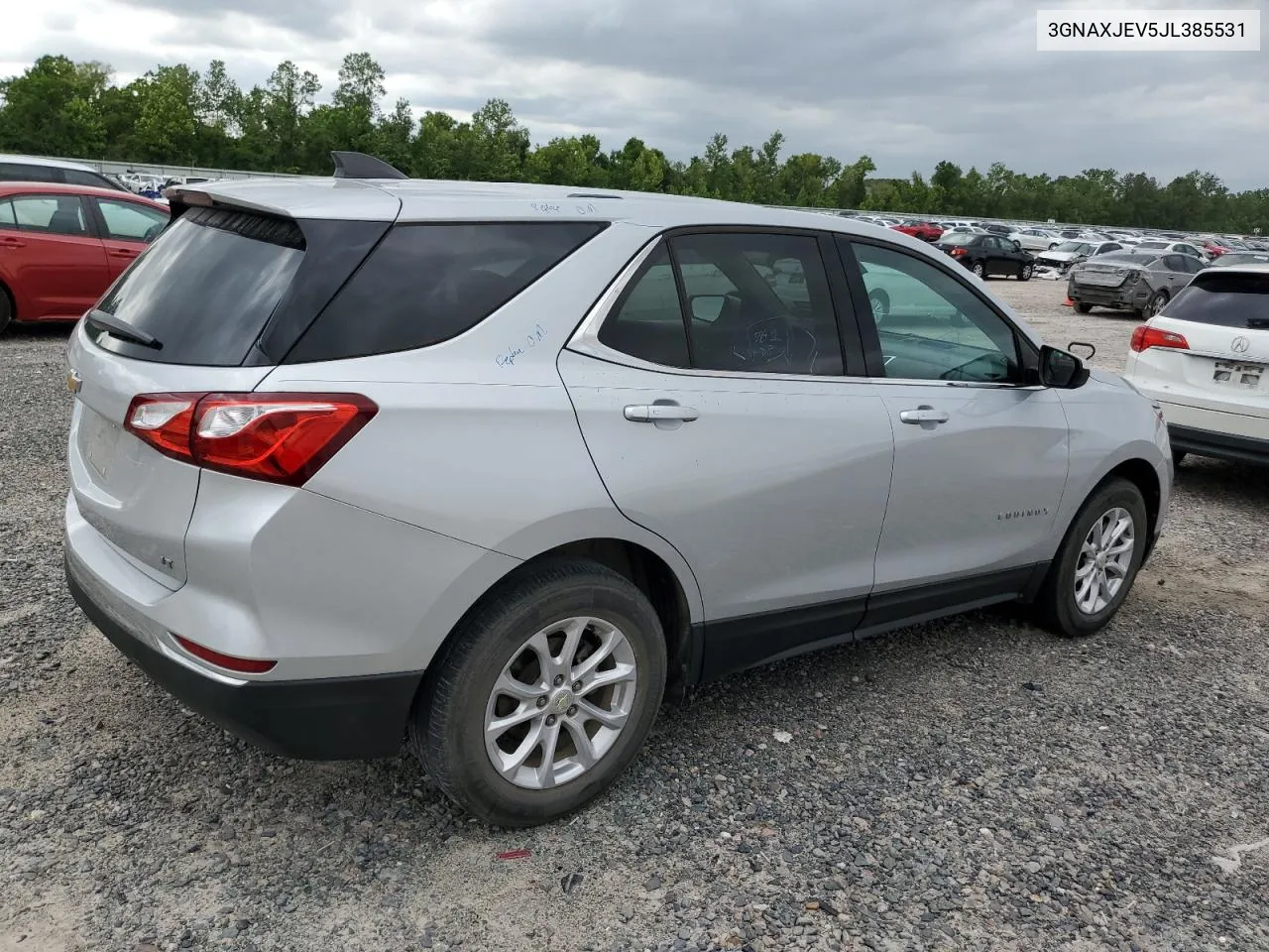 2018 Chevrolet Equinox Lt VIN: 3GNAXJEV5JL385531 Lot: 50889534