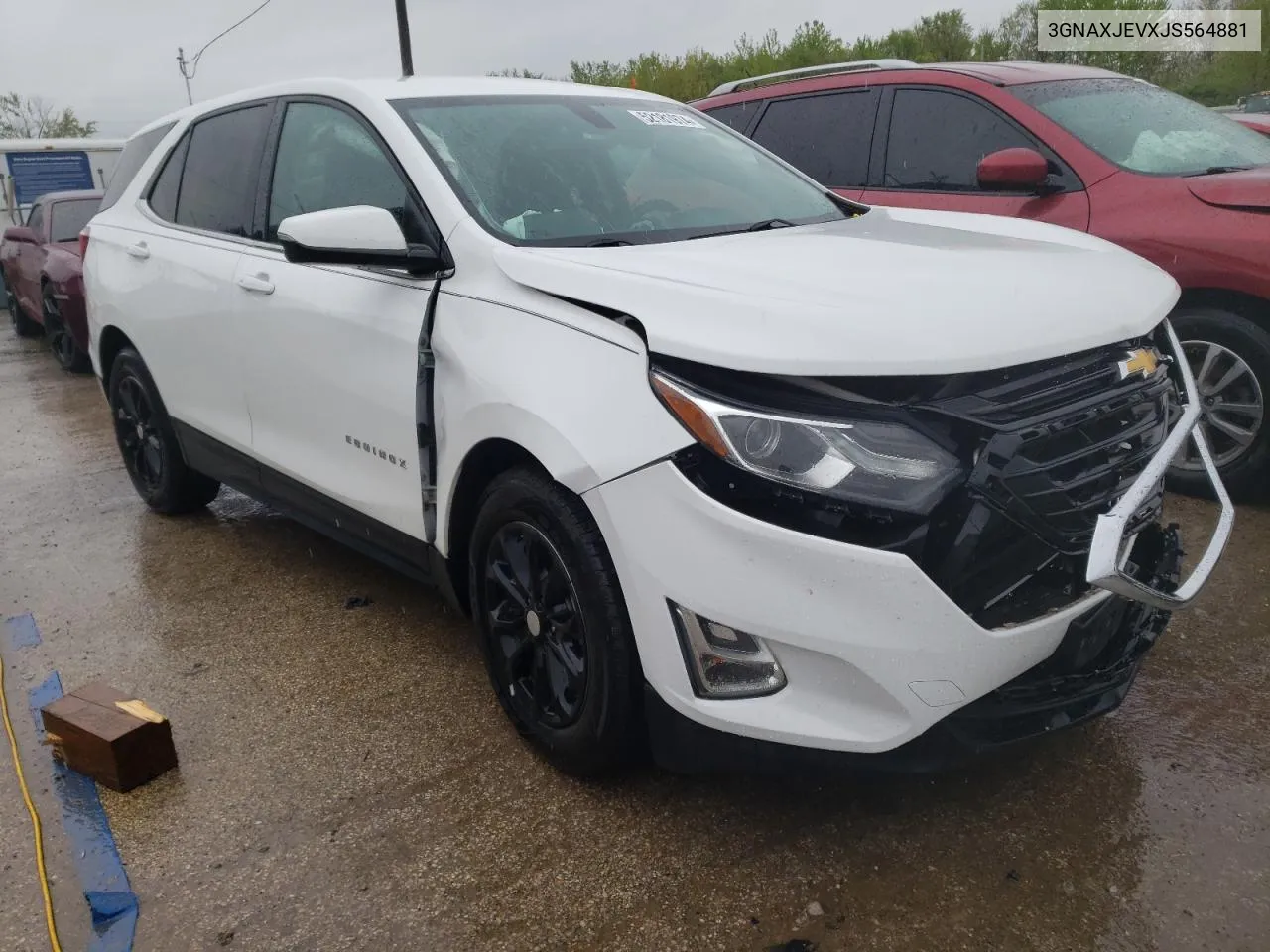 2018 Chevrolet Equinox Lt VIN: 3GNAXJEVXJS564881 Lot: 52181974