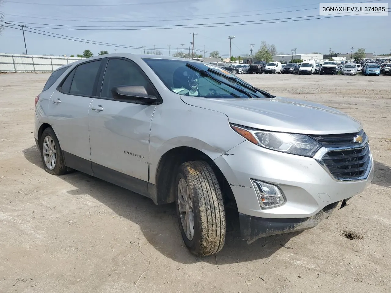 2018 Chevrolet Equinox Ls VIN: 3GNAXHEV7JL374085 Lot: 52553664