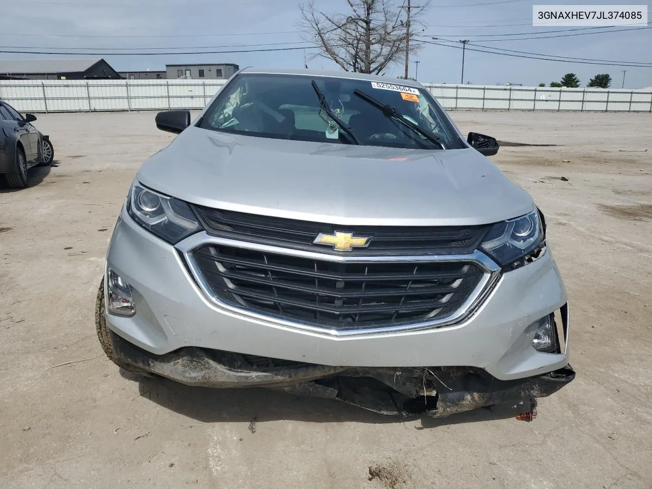 2018 Chevrolet Equinox Ls VIN: 3GNAXHEV7JL374085 Lot: 52553664