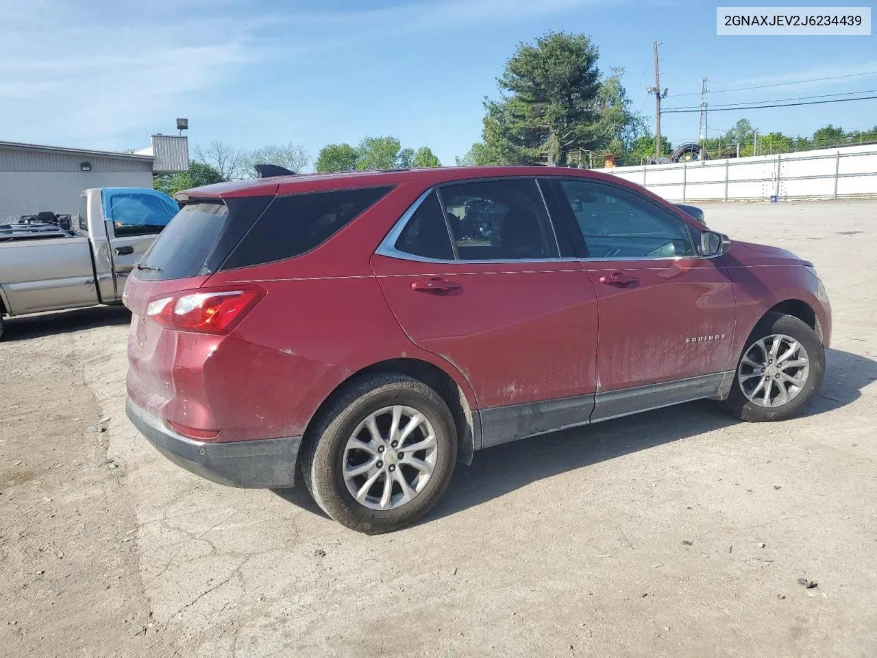 2018 Chevrolet Equinox Lt VIN: 2GNAXJEV2J6234439 Lot: 52643594