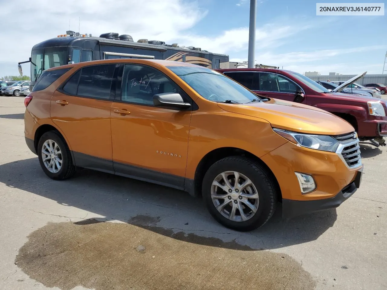 2018 Chevrolet Equinox Ls VIN: 2GNAXREV3J6140777 Lot: 52921314