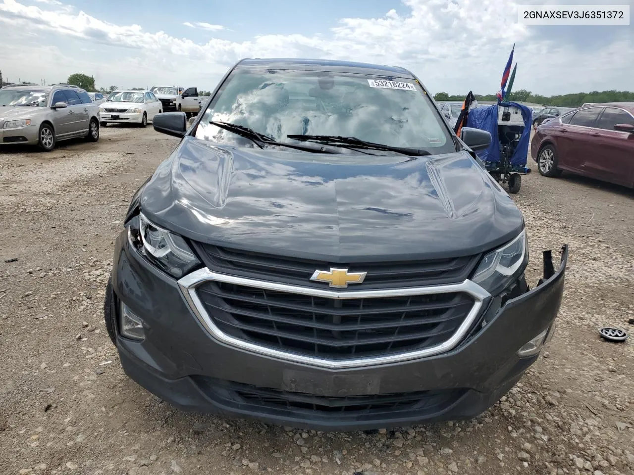 2018 Chevrolet Equinox Lt VIN: 2GNAXSEV3J6351372 Lot: 53218224