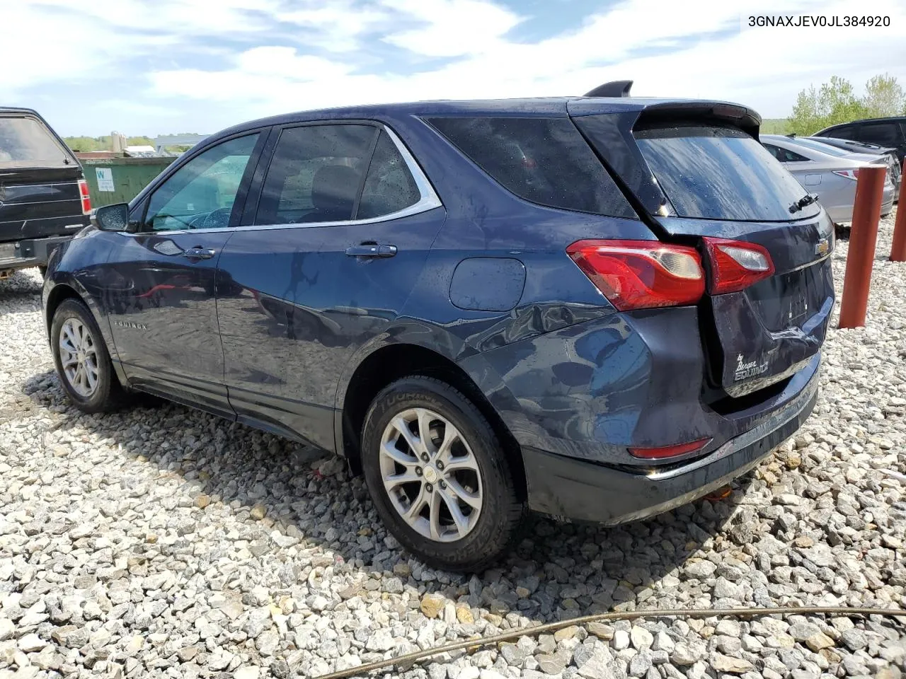 2018 Chevrolet Equinox Lt VIN: 3GNAXJEV0JL384920 Lot: 53503094