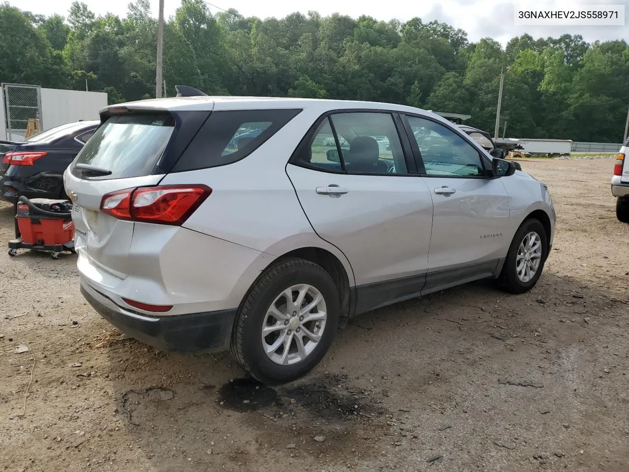 2018 Chevrolet Equinox Ls VIN: 3GNAXHEV2JS558971 Lot: 53861674