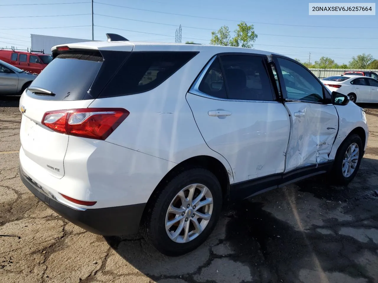 2018 Chevrolet Equinox Lt VIN: 2GNAXSEV6J6257664 Lot: 54004814