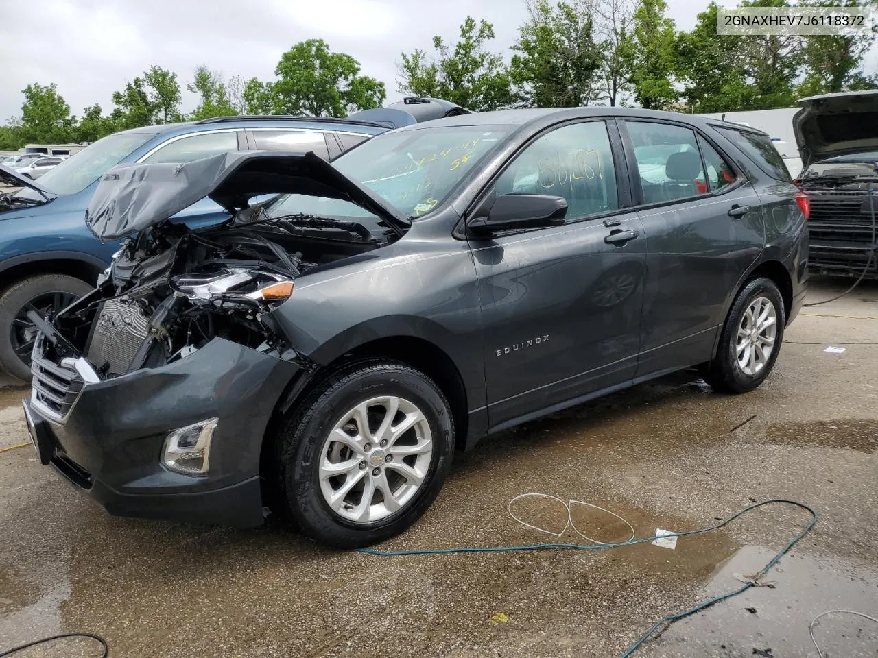 2018 Chevrolet Equinox Ls VIN: 2GNAXHEV7J6118372 Lot: 54424344