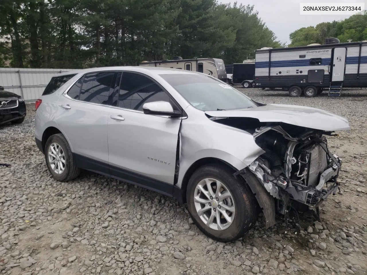 2018 Chevrolet Equinox Lt VIN: 2GNAXSEV2J6273344 Lot: 54433804