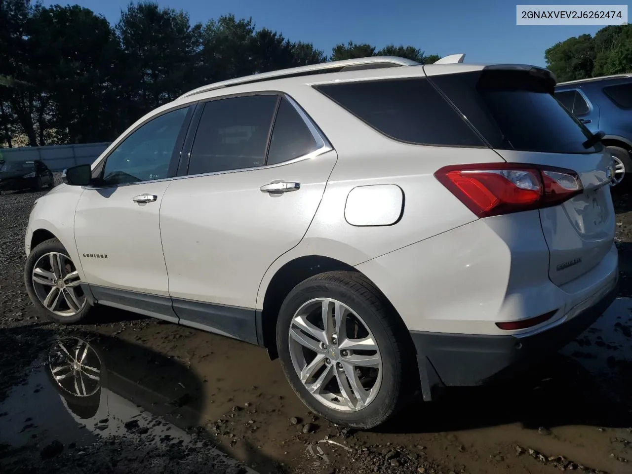 2018 Chevrolet Equinox Premier VIN: 2GNAXVEV2J6262474 Lot: 54953514