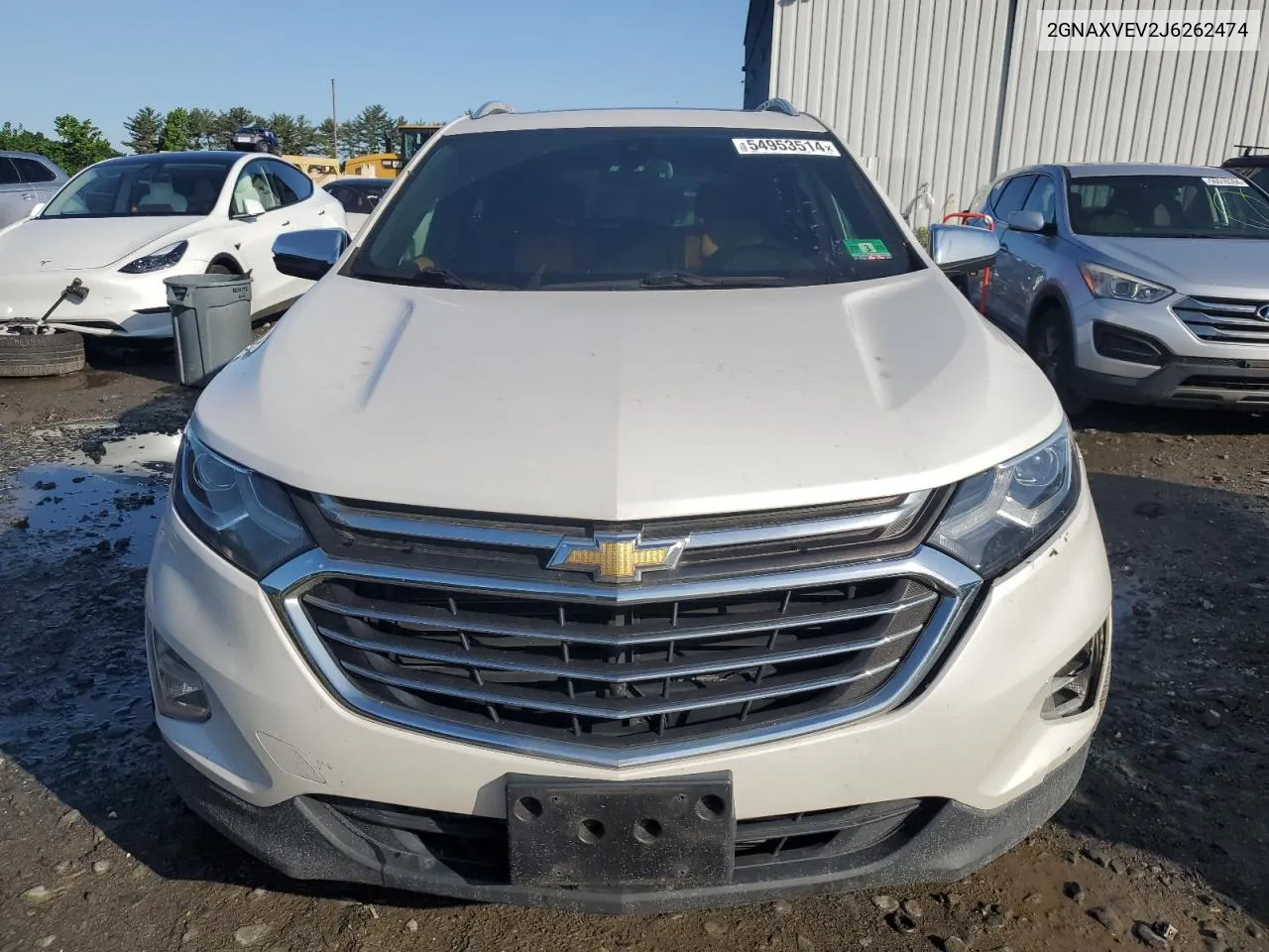 2018 Chevrolet Equinox Premier VIN: 2GNAXVEV2J6262474 Lot: 54953514