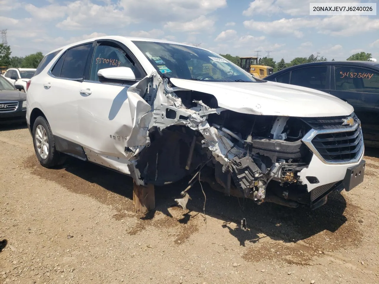 2018 Chevrolet Equinox Lt VIN: 2GNAXJEV7J6240026 Lot: 55004824