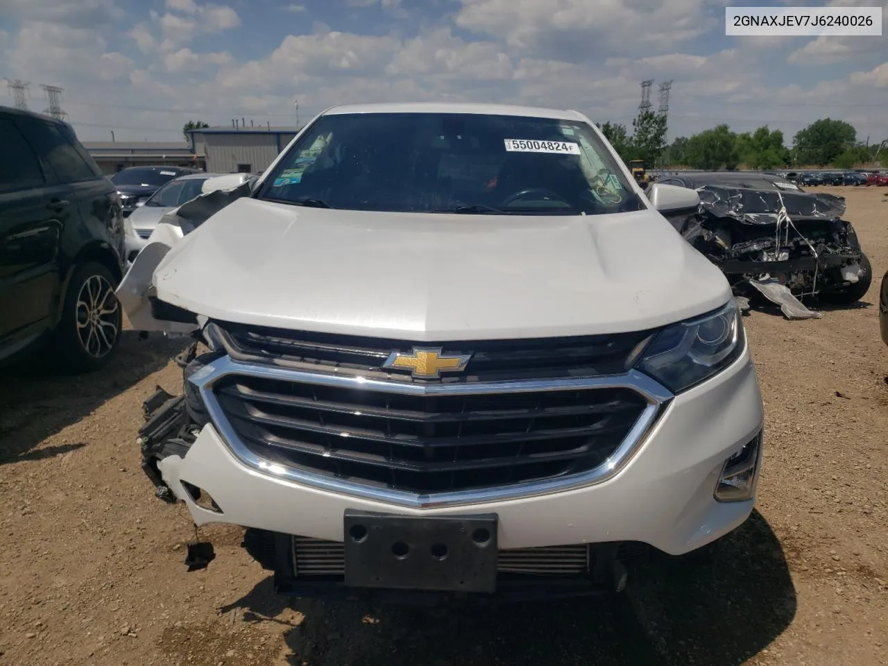 2018 Chevrolet Equinox Lt VIN: 2GNAXJEV7J6240026 Lot: 55004824