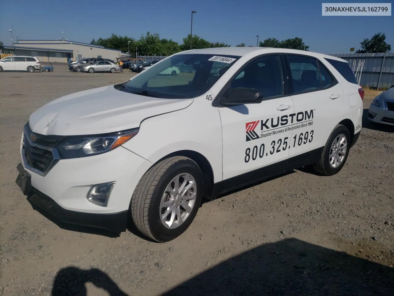 2018 Chevrolet Equinox Ls VIN: 3GNAXHEV5JL162799 Lot: 55116044