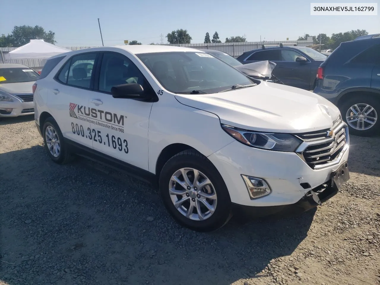 2018 Chevrolet Equinox Ls VIN: 3GNAXHEV5JL162799 Lot: 55116044