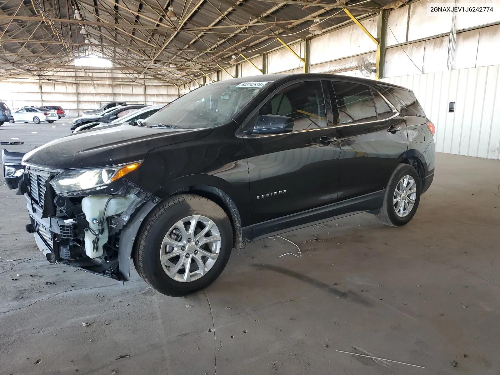 2018 Chevrolet Equinox Lt VIN: 2GNAXJEV1J6242774 Lot: 55226624