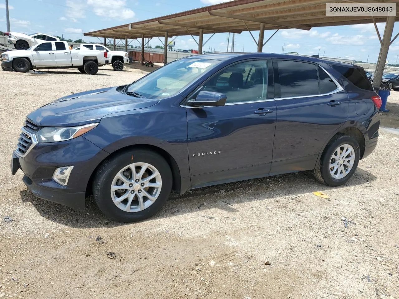 2018 Chevrolet Equinox Lt VIN: 3GNAXJEV0JS648045 Lot: 55252214