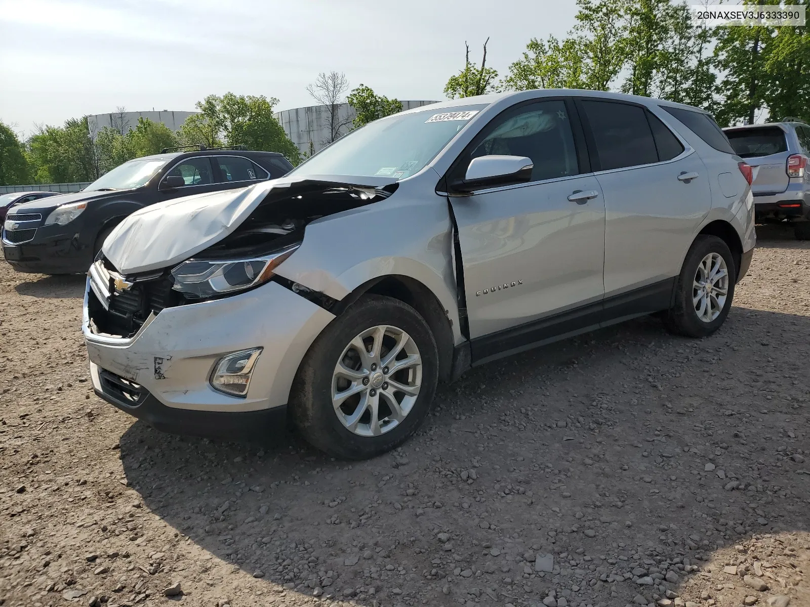 2018 Chevrolet Equinox Lt VIN: 2GNAXSEV3J6333390 Lot: 55379474