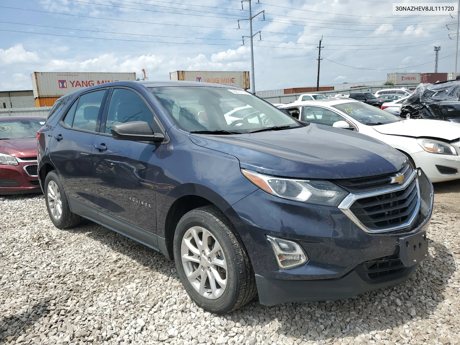 2018 Chevrolet Equinox VIN: 3GNAZHEV8JL111720 Lot: 56018704