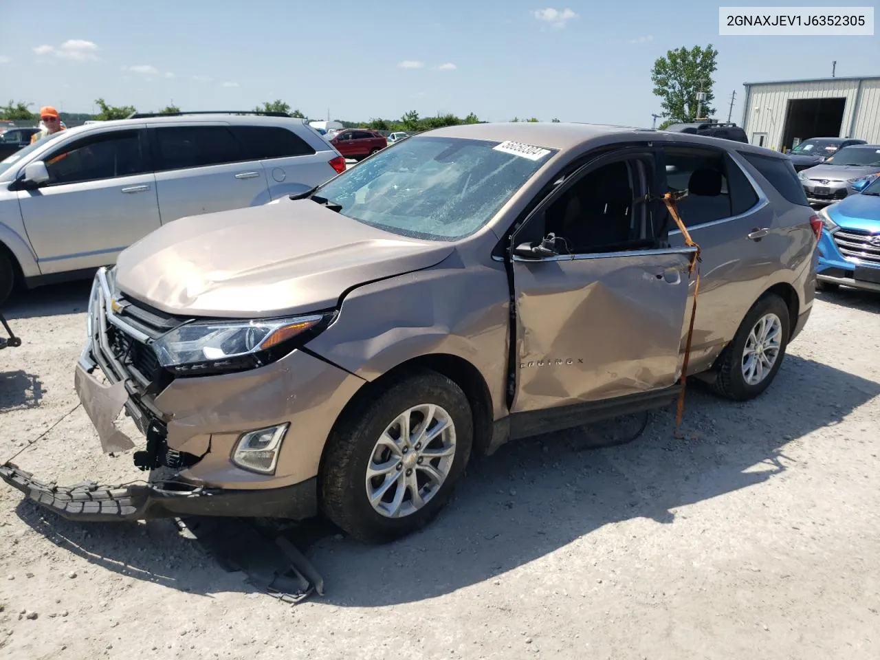 2018 Chevrolet Equinox Lt VIN: 2GNAXJEV1J6352305 Lot: 56050304