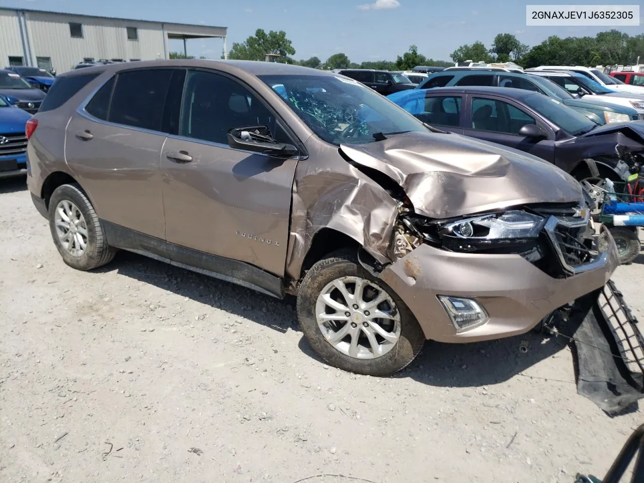 2018 Chevrolet Equinox Lt VIN: 2GNAXJEV1J6352305 Lot: 56050304