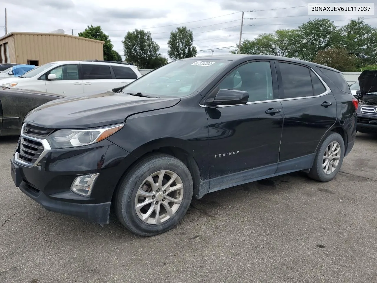 2018 Chevrolet Equinox Lt VIN: 3GNAXJEV6JL117037 Lot: 57536394