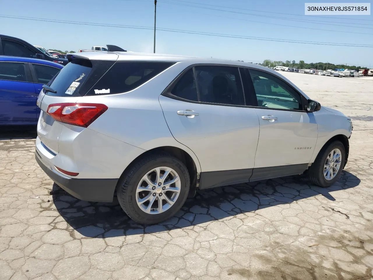 2018 Chevrolet Equinox Ls VIN: 3GNAXHEV8JS571854 Lot: 57976004