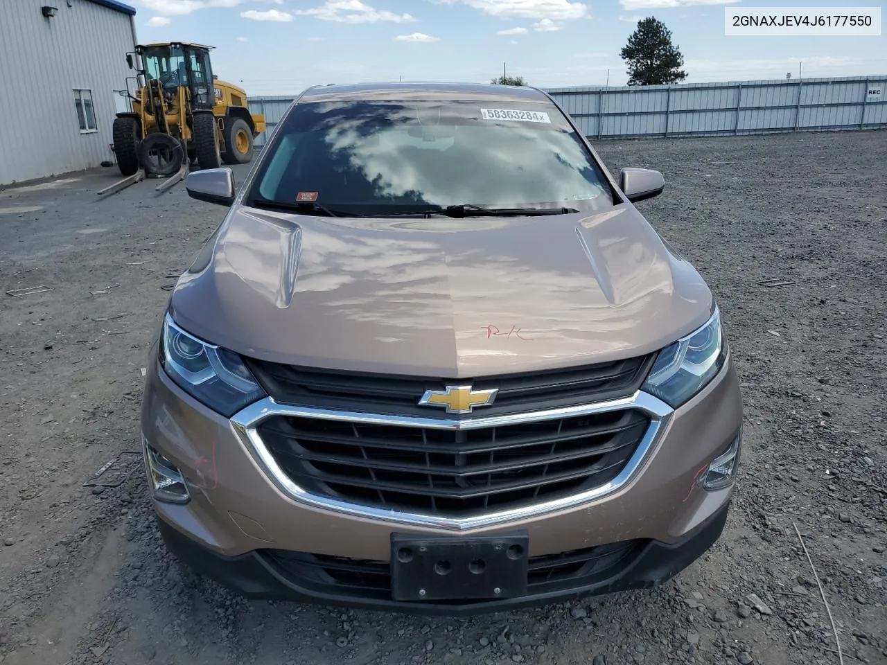 2018 Chevrolet Equinox Lt VIN: 2GNAXJEV4J6177550 Lot: 58363284