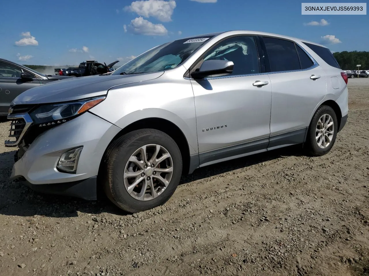 2018 Chevrolet Equinox Lt VIN: 3GNAXJEV0JS569393 Lot: 58469984