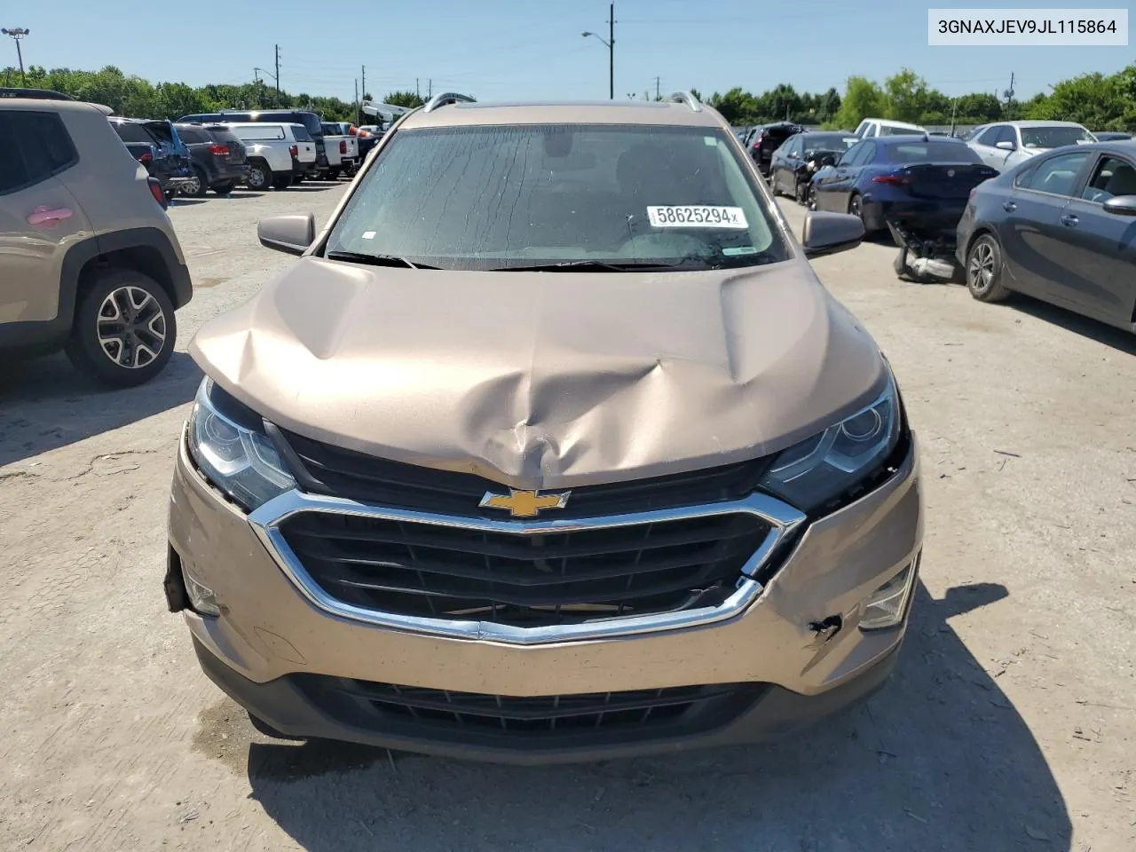 3GNAXJEV9JL115864 2018 Chevrolet Equinox Lt