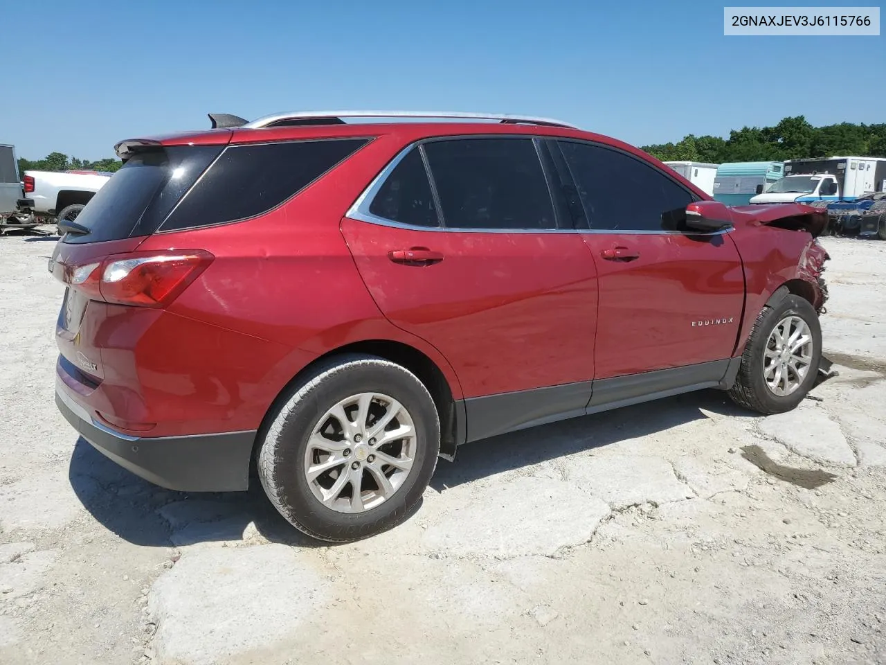 2018 Chevrolet Equinox Lt VIN: 2GNAXJEV3J6115766 Lot: 59005164