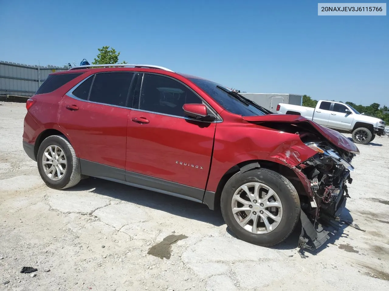 2018 Chevrolet Equinox Lt VIN: 2GNAXJEV3J6115766 Lot: 59005164