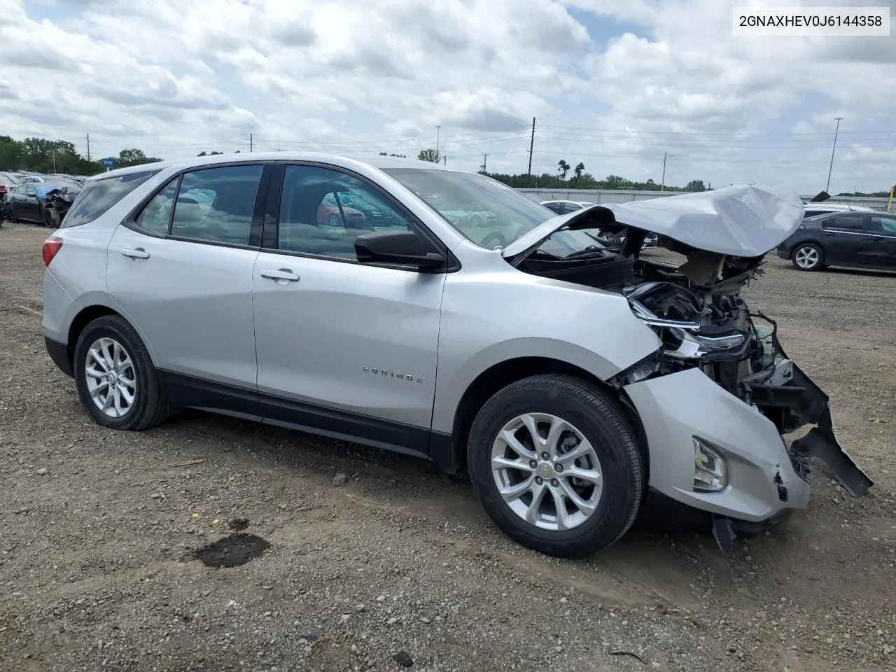 2018 Chevrolet Equinox Ls VIN: 2GNAXHEV0J6144358 Lot: 59314374