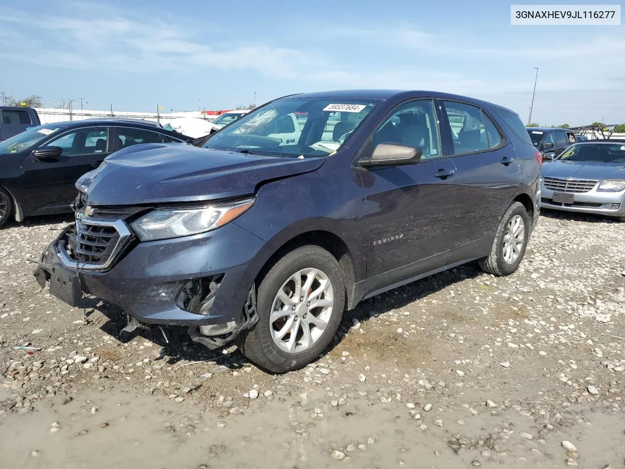 2018 Chevrolet Equinox Ls VIN: 3GNAXHEV9JL116277 Lot: 59337684