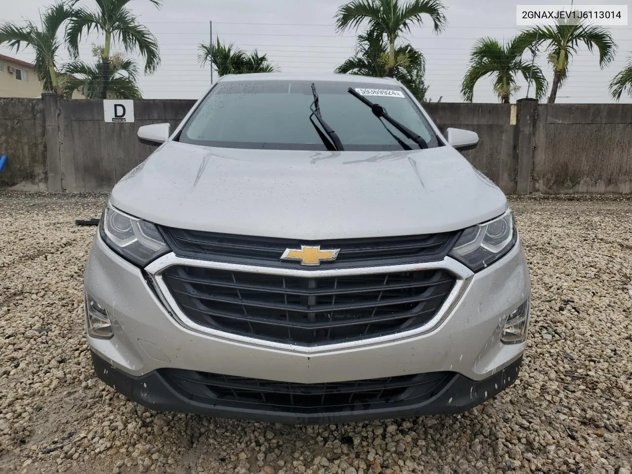 2018 Chevrolet Equinox Lt VIN: 2GNAXJEV1J6113014 Lot: 59369924