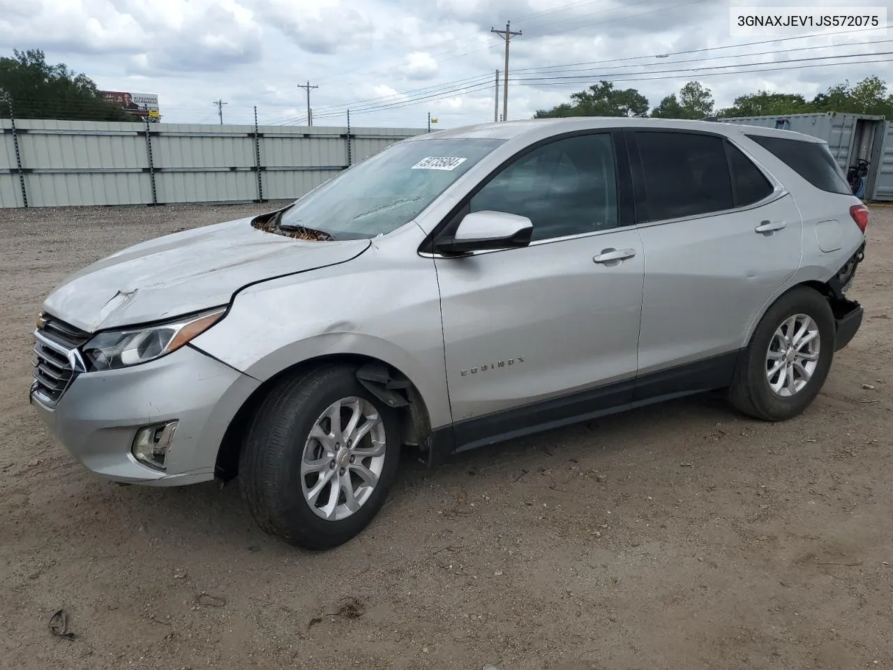 2018 Chevrolet Equinox Lt VIN: 3GNAXJEV1JS572075 Lot: 59735984