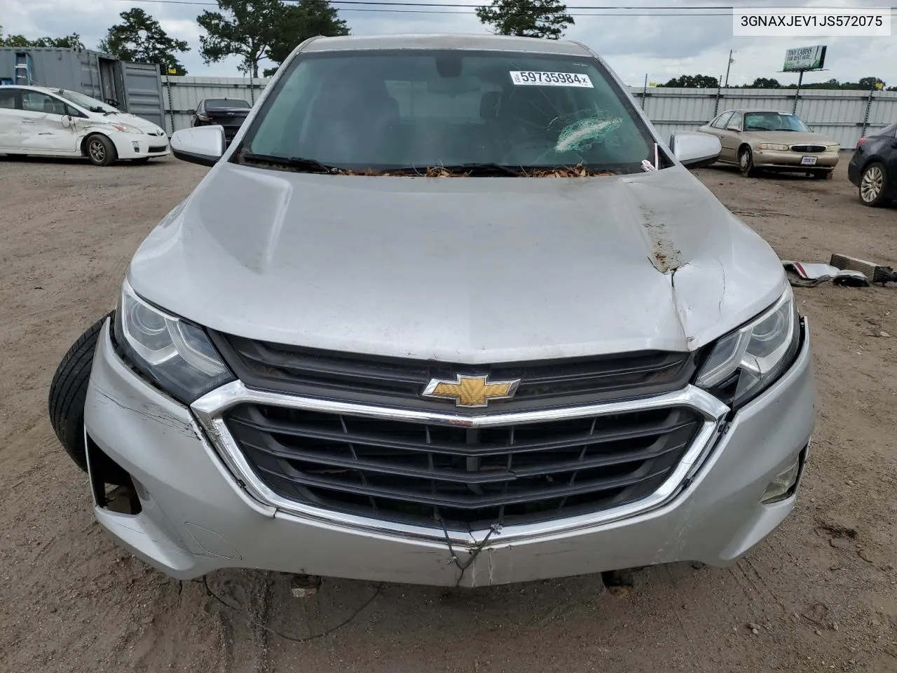 2018 Chevrolet Equinox Lt VIN: 3GNAXJEV1JS572075 Lot: 59735984